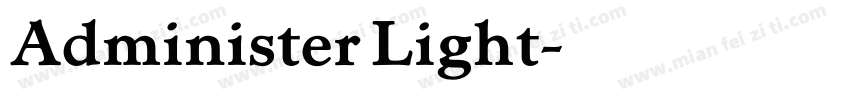 Administer Light字体转换